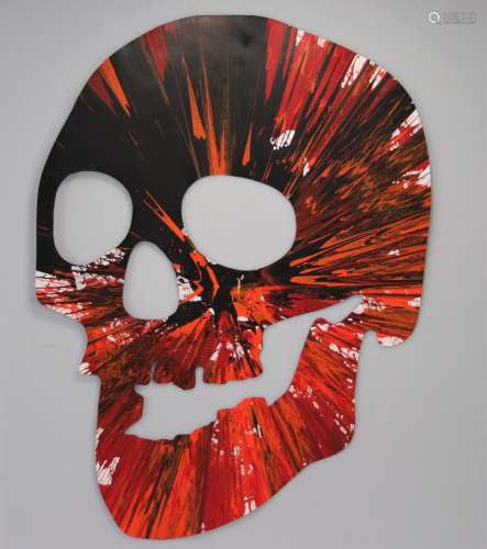Damien Hirst. 2009. Skull. Spin Painting, acrylic on paper. ...