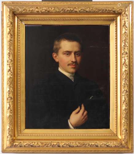 Eugene SIBERDT (1851-1931) Oil on canvas "portrait of a...