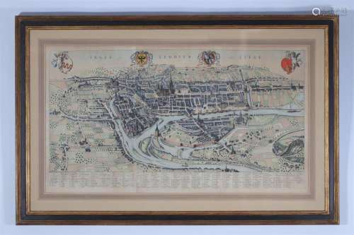 Liege old city map