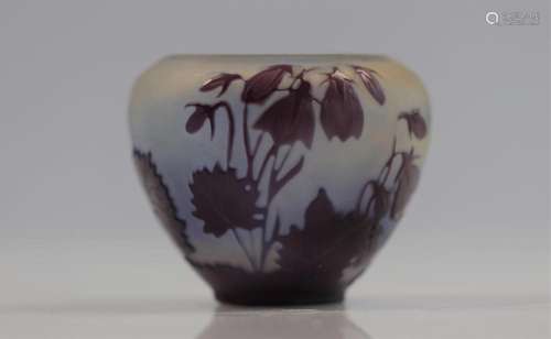 Emile Galle vase decorated with flowers
