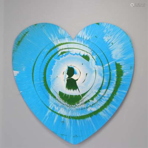 Damien Hirst. 2009. Heart. Spin Painting, acrylic on paper. ...