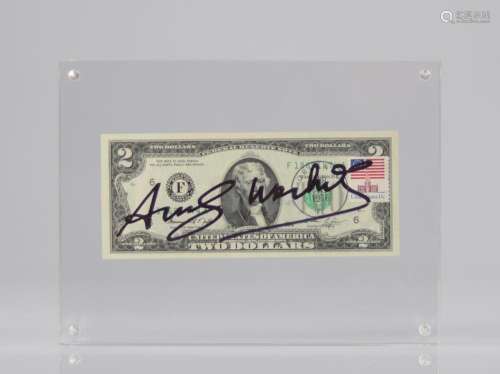2 DOLLARS (Thomas Jefferson) / Serial number: F 18691474 A /...