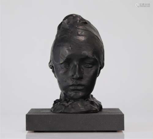 Auguste Rodin. Around 1967. “Head of Camille Claudel with a ...