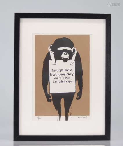 BANKSY (born in 1974), after Laugh now (2004) Color proof on...