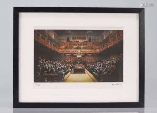 BANKSY (born in 1974), after Parliament devolved Color proof...