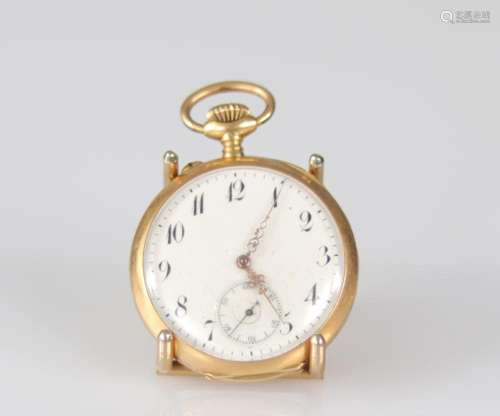 Pocket watch in yellow gold (18k) and (57gr)