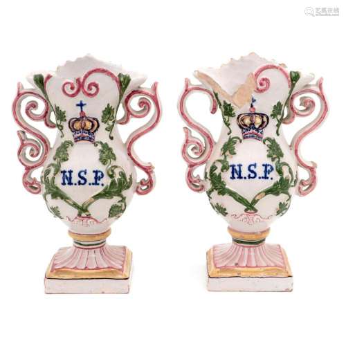 A PAIR OF VASES