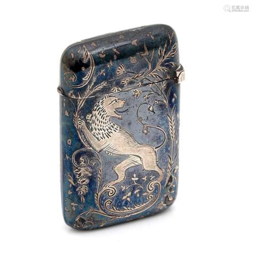 AN ART NOUVEAU VESTA CASE