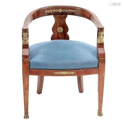 AN EMPIRE STYLE FAUTEUIL