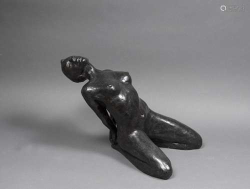 Jorge BORRAS (1952) - Volupté, 2015 - Bronze patine noire gr...