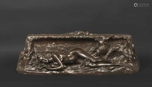 Denys PUECH (1854-1942) - La Seine , 1886 - Bronze à patine ...