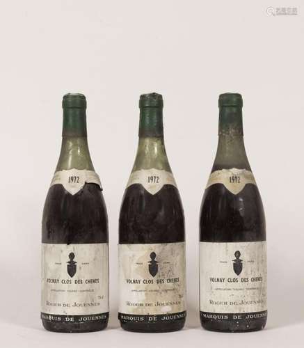 3 bouteilles Volnay Clos des Chênes 1972 - Domaine Roger de ...