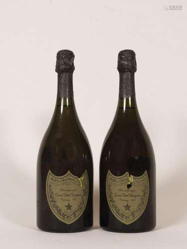 2 bouteilles Champagne Dom Perignon 1973, vintage moët et Ch...