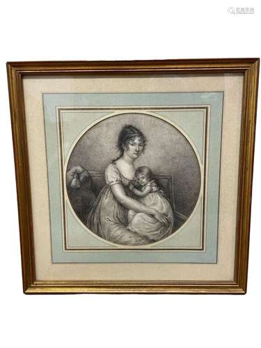 École FRANCAISE vers 1800Portrait de Madame Philippe RILLIET...