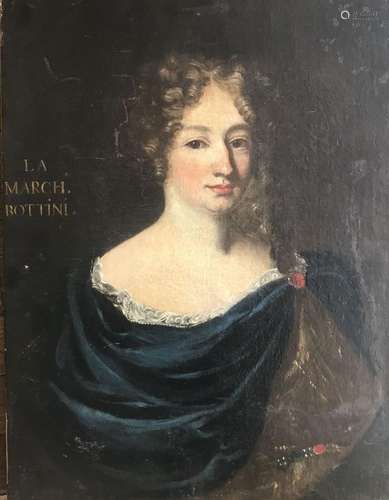 Ecole ITALIENNE du XVIIème sièclePortrait de la marquise Bot...