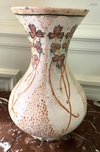 Jean-Jacques LACHENAL (1884-1915)Vase à col évasé, décor éma...