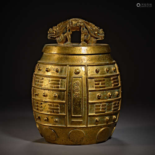 Qing Dynasty of China,Bronze Gilt Bell