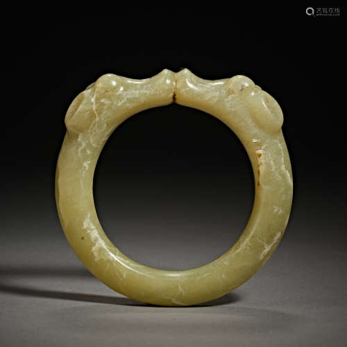 Hongshan Culture of China，Jade Shaped Dragon Bracelet