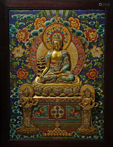 Qing Dynasty of China,Cloisonne Thangka