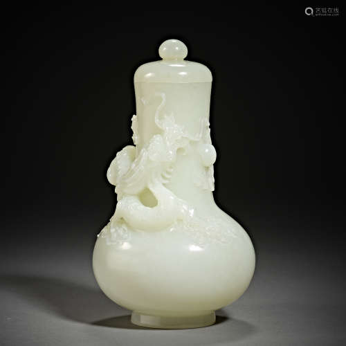 Qing Dynasty of China,Jade Dragon Bottle