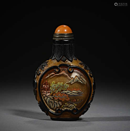 Qing Dynasty of China,Material Snuff Bottle