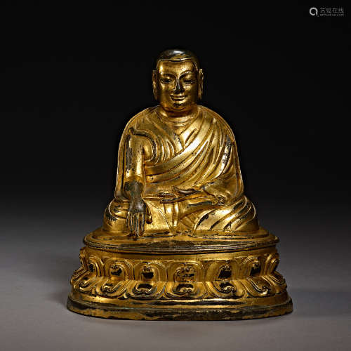 Qing Dynasty of China,Copper Buddha Statue