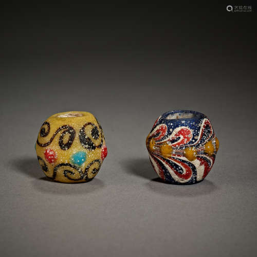 Han Dynasty of China,Coloured Glaze Bead