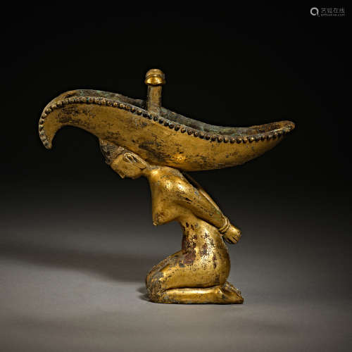 Han Dynasty of China,Bronze Gilt Horn Cup