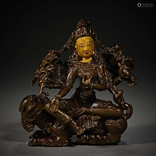 Qing Dynasty of China,Bronze Gilt Buddha Statue