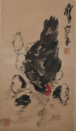A Huang zhou's chook painting