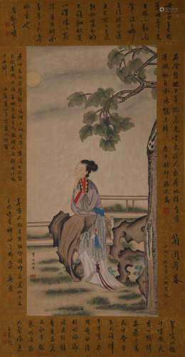 A Qiu ying's figure painting