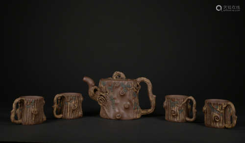 A set of Zisha pot and cup