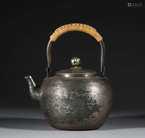 Japanese silver pot