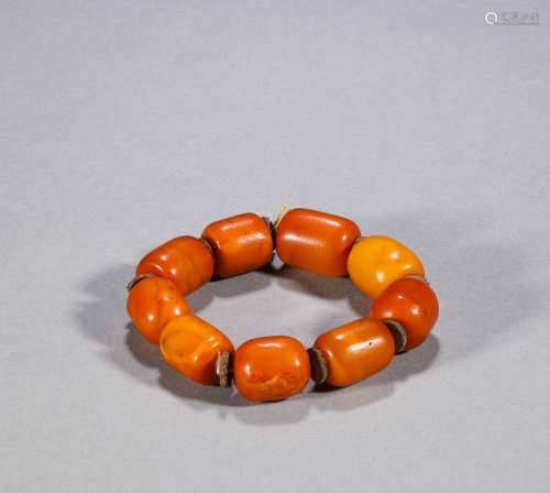 Chinese wax Bracelet in Qing Dynasty