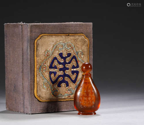 Amber snuff bottle in Chinese poetry and prose of the Qing D...
