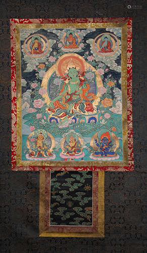 Thangka in Qing Dynasty