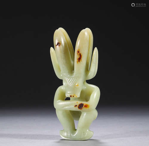 Ancient Chinese jade Sun God