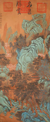 Huang Tingjian's silk scroll in ancient China