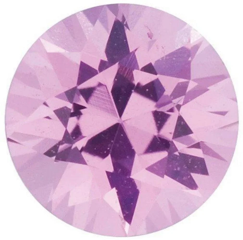 Round Diamond Cut Natural Pink Sapphire - Fine AAA Grade - S...