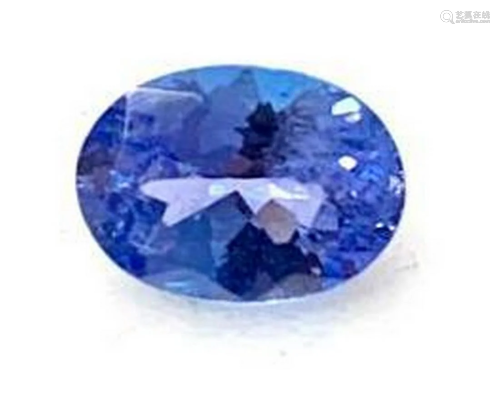 0.78ct Oval Faceted Tanzanite Gemstone