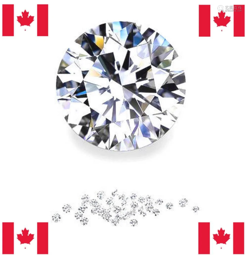 CANADIAN MINED NATURAL HEARTS & ARROWS DIAMOND MELEE