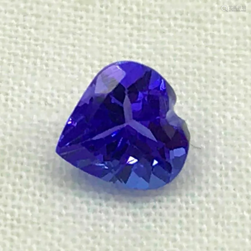 Tanzanite Heart of Love Faceted