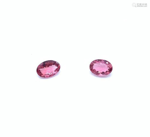 1ct Oval Cut Pink Tourmalines