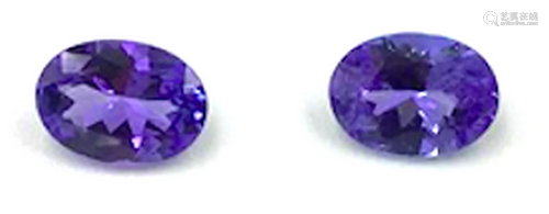 Lot Of 2 Oval Cut Tanzanite Gemstone 1.24 Carat Total Weight