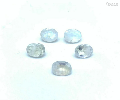 6ct Oval Cut Rainbow Moonstone