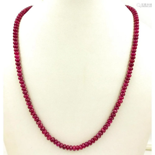 Ruby Beads Necklace