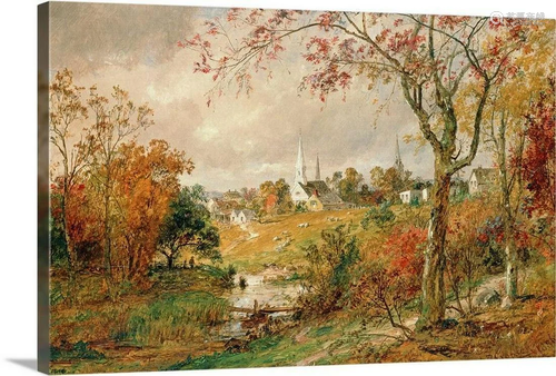 Autumn Landscape, Saugerties, 1886 Canvas Reproduction