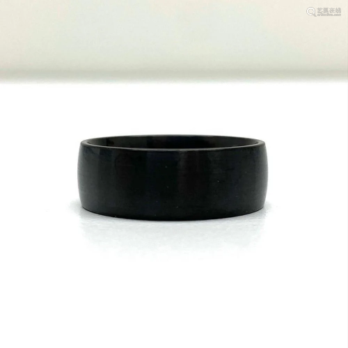 Mens Black Titanium 3 Band Size 10 Ring