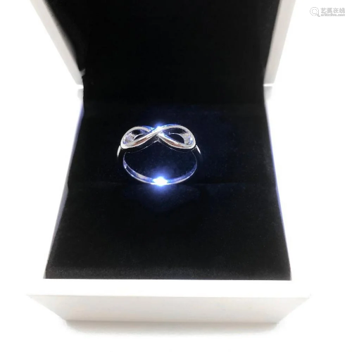 Ladies 925 Sterling Silver Infinity Ring