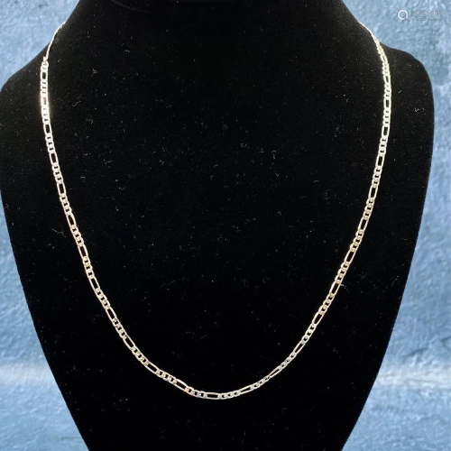 Elegant Twist Link Sterling Silver 925 Necklace